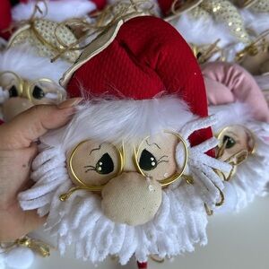 Festive Santa Claus Plush Ornament